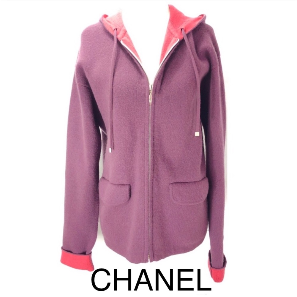 SOLD Authentic Chanel Cashmere Hoodie - Picture 1 of 8